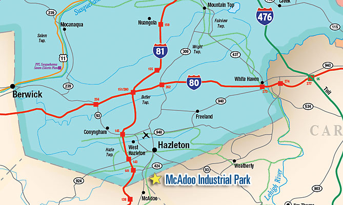 McAdoo Industrial Park Location