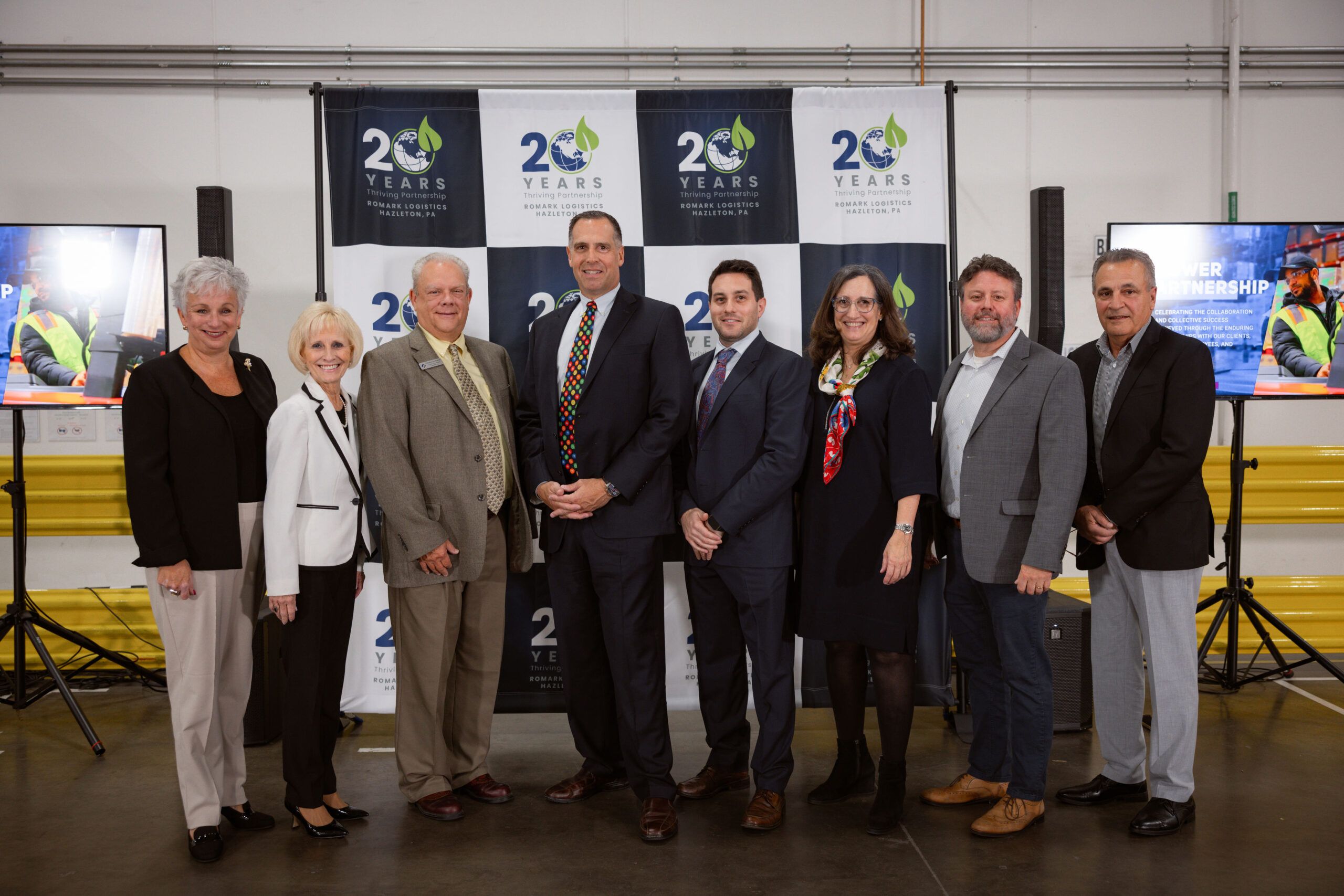 Humboldt Industrial Park Tenant, Romark Logistics, celebrates 20 years of success in Hazleton